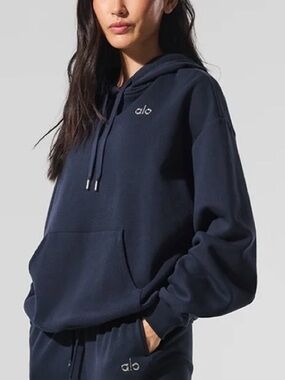 ALO Accolade Hoodie Navy Unisex